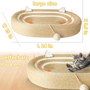 Cat Scratcher Bed 3 In 1 Sisal Cat Scratching  Beds