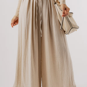 Tied Wide Leg Pants